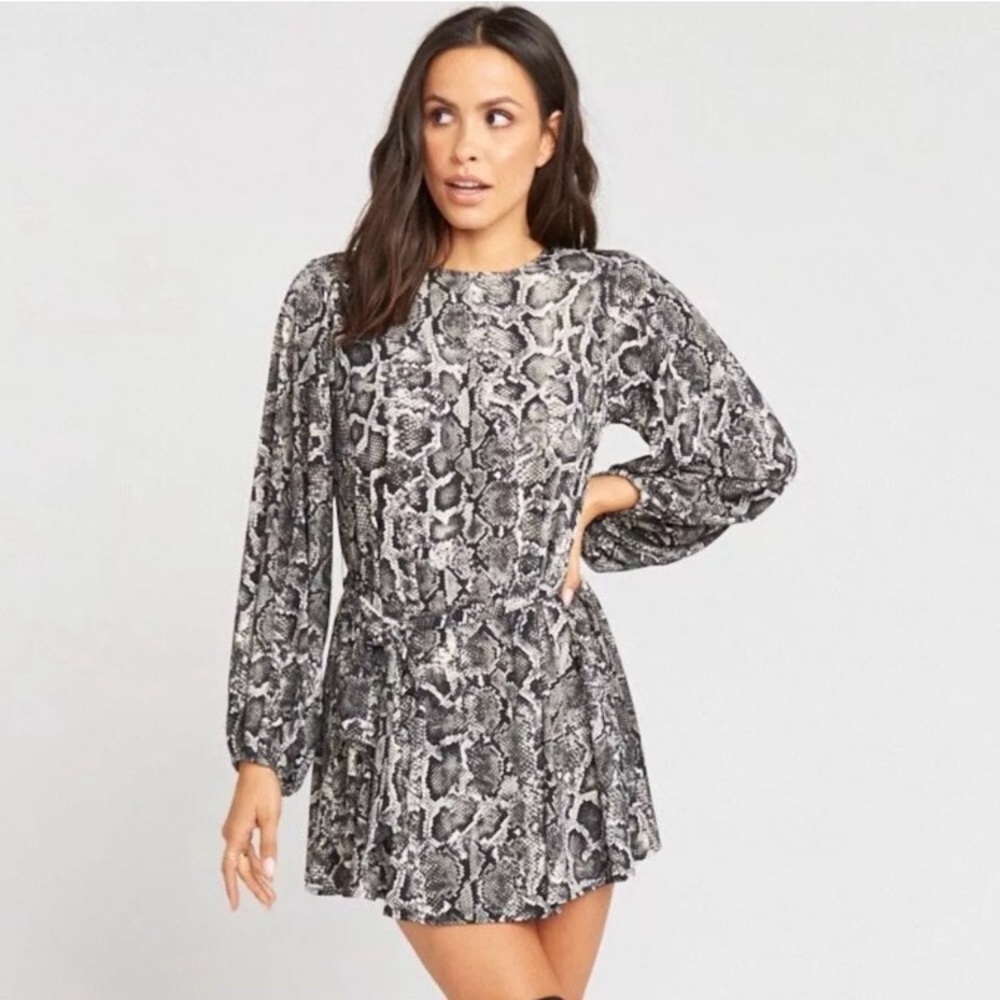 Show Me Your Mumu Viper Snakeskin Gellar Dress